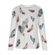 thumbnail image 4 of Tops de cuello redondo transpirables cómodos de manga larga con estampado de moda para mujer Pompotops FGAJ9198, 4 of 5