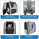 thumbnail image 2 of Pet Carrier Backpack for Cats and Dogs, up to 22lbs, Foldable Cat Carrier for Small Dog Carriers Ventilated Design for Puppy, Small Pet Travel, Hiking, 2 of 4