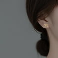 thumbnail image 2 of Solid 925 Sterling Silver Tiny Bow Earrings Stud for Women Teens Small Bowknot post Stud Earrings, 2 of 5