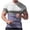Purple(Mens T-Shirts), variant on GuangCheng Short Sleeves Shirts for Men Waffle Color Blocked Slim Fit Muscles Tops Crew Neck Pullover Tshirts Size S-5XL
