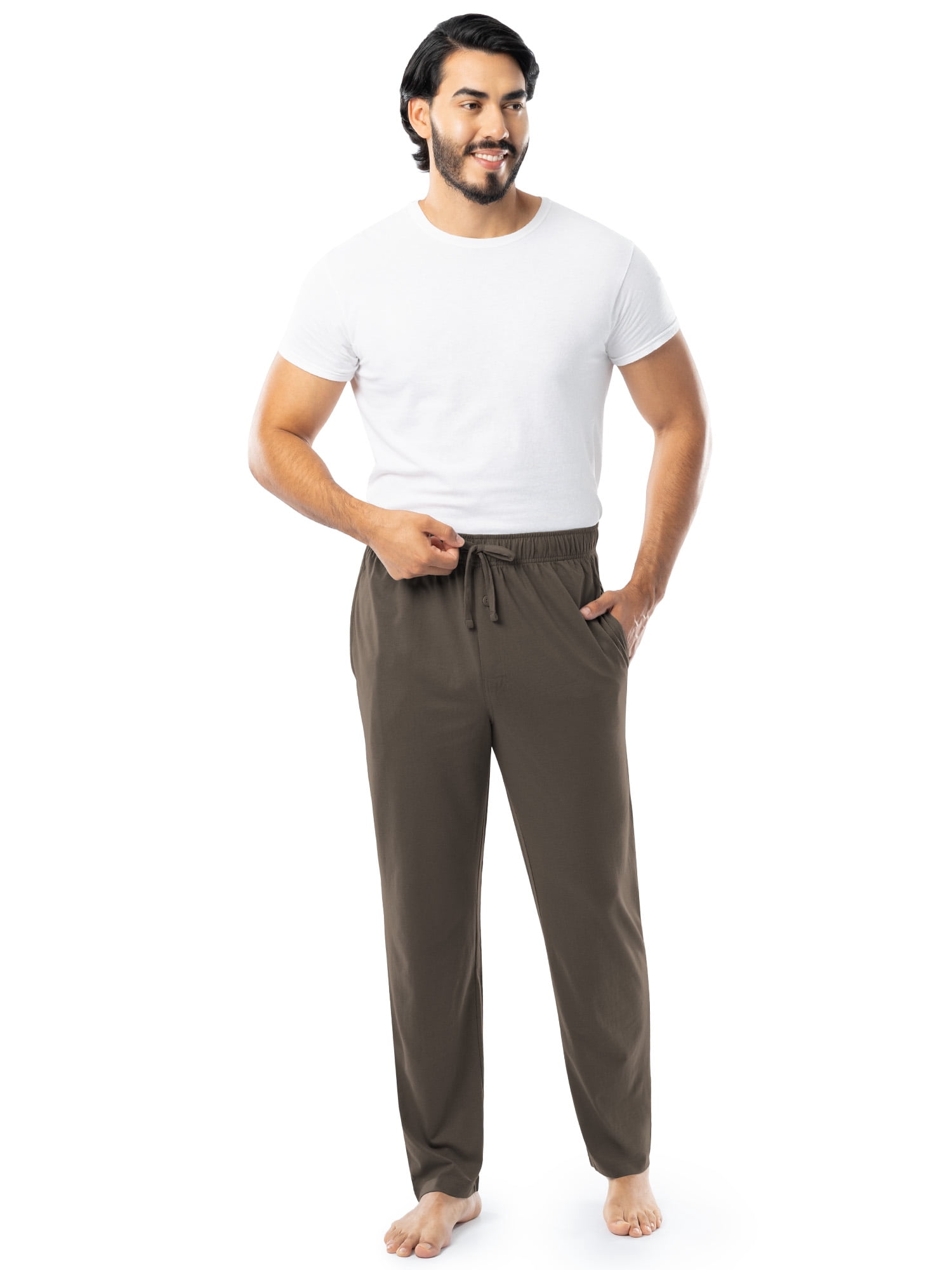 Fruit of the Loom Men's and Big Men's Jersey Knit Pajama Pants, Sizes S-6XL