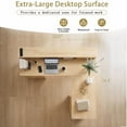 thumbnail image 6 of YINGYING  59" Modern L-Shaped Desk with Charging Station, Wooden Home Office Computer Desk with Monitor Stand, File Drawer & Removable Support Shelf for Study, Home Office, 6 of 15