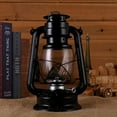 thumbnail image 2 of Adarl Vintage Kerosene Oil Lantern, Rustic Old Fashioned Light Up Lantern, Handmade Kerosene Lamp Decorative Housewarming Gifts Outdoor Camping Emergency Hanging Light/Lamp, 2 of 3