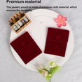 thumbnail image 2 of Jewelry Pouch Storage Bag Packaging Sack Dustproof Multipurpose Attractive Non-scratches Party Accessories Practical Attractive Display Wine Red 7*7CM, 2 of 8