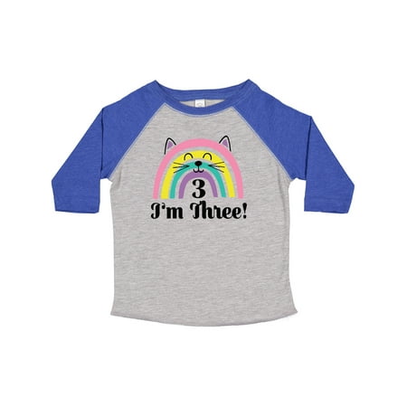 

Inktastic 3rd Birthday Rainbow 3 Year Old Girl Gift Toddler Toddler Girl T-Shirt