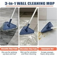 thumbnail image 2 of Wall Cleaner Mop with Long Handle 82 Inches, 3-in-1 Ceiling Cleaning Tool Duster with 6 Replacement Microfiber Chenille Pads for Painted Walls, Window, Floor, Baseboard, 2 of 10