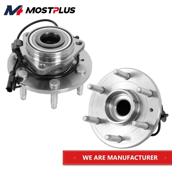 MOSTPLUS Set(2) Front Wheel Hub Bearing Assembly for GMC Yukon Chevy Tahoe Silverado 1500
