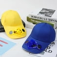 thumbnail image 4 of QualitChoice Fiber Solar Powered Fan Hat Durable Versatile Portable Convenient For All Activities Solar Fan Cap white, 4 of 5