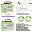 thumbnail image 3 of Kastar 5-Pack Battery Replacement for GP 60AAH3BML 60AAAH3BMX 60AAAH3BMXZ GP35AAAK3BMX GP55AAAH3BMX GP60AAAH3BMX (Z) GP60AAAH3BMX -Z GP60AAAH3BMXZ GP80AAAHC3BMXZ, Empire CPH-464J CPH464J, 3 of 4