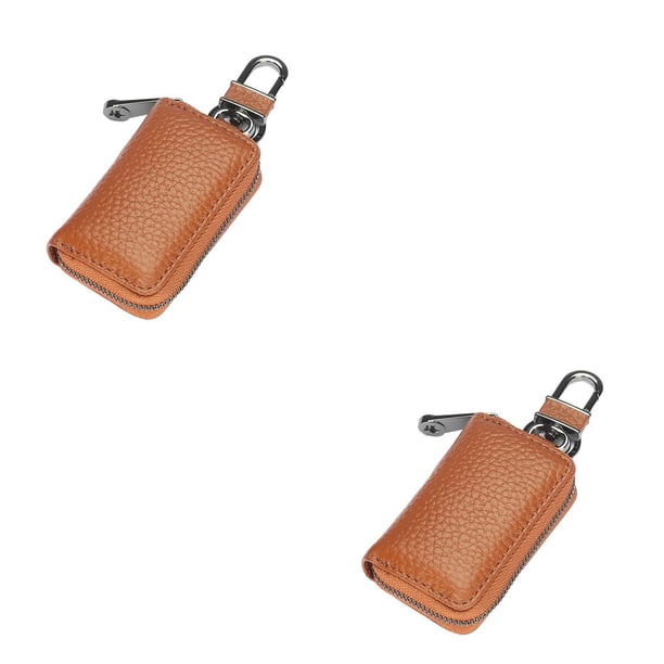 Minnieouse Cartera de cuero Vintage, portátil, fecha de viaje, puerta, llaves de coche, monedero, organizador de recibos de tarjetas de crédito, soporte tipo 7 2piezas Minnieouse CBP318973