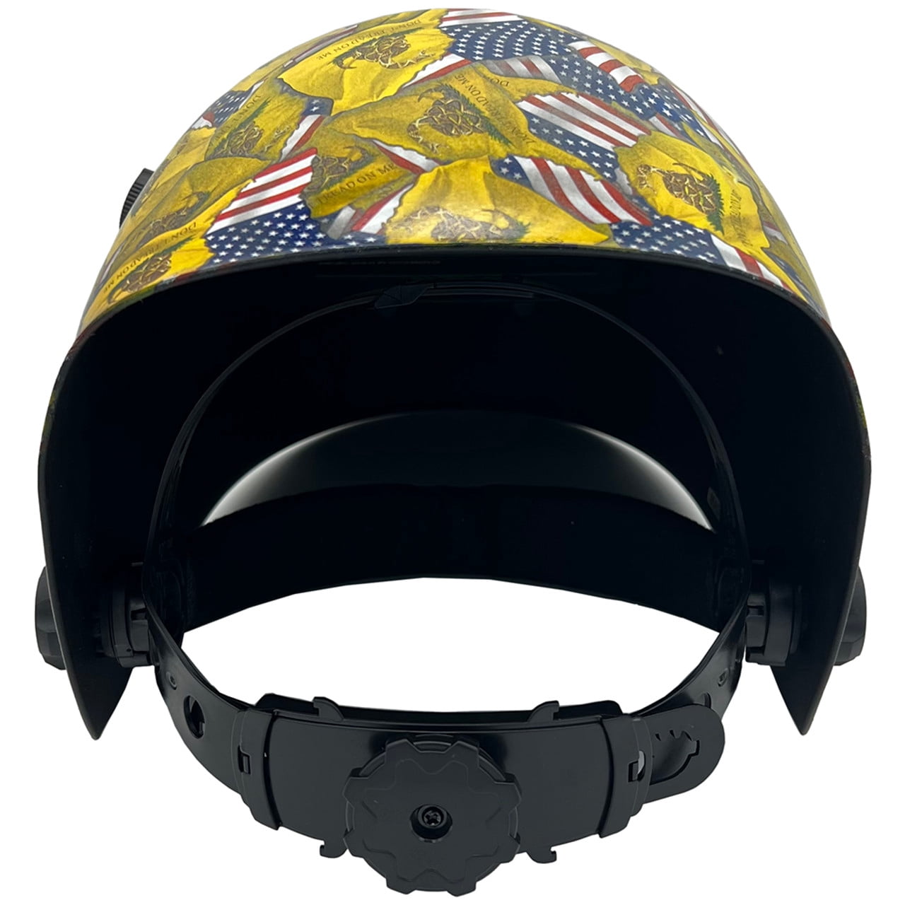 Don't Tread On Me USA Flag Pattern Hydro Dipped Auto Darkening Welding Helmets