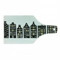 thumbnail image 1 of City Old Houses Cutting Board, Pattern with Hand-drawn Old Amsterdam Houses with Windows, Decorative Tempered Glass Cutting and Serving Board, in 3 Sizes, by Ambesonne, 1 of 2