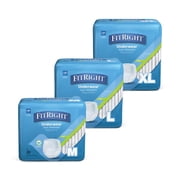 FitRight Incontinence Underwear for Men and Women, Adult Diapers, Extra Absorbent, Medium, 28in to 40in, 20 Count