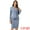 Gray Blue, variant on Women's Peplum Blazer Pencil Skirt 2 Pcs Suit Set 3XL Deep Purple