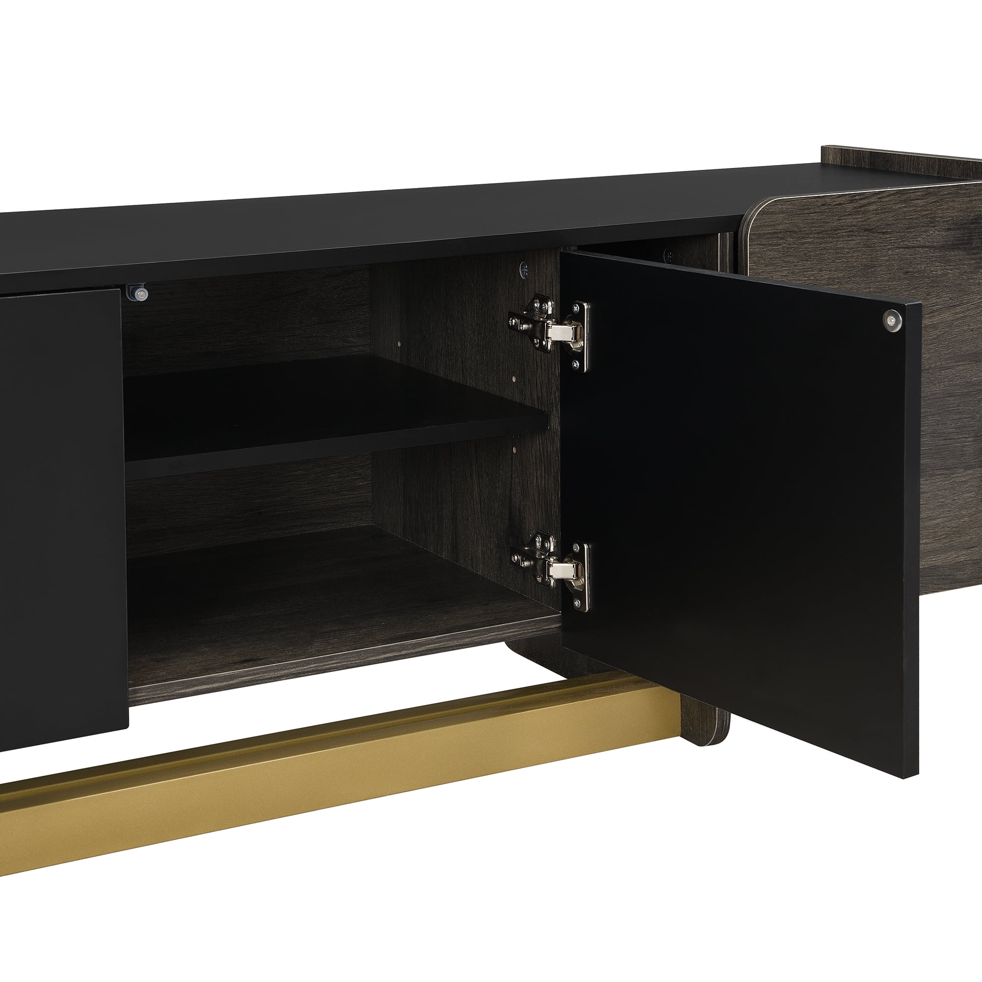 Mintazer 66.7'' TV Stand for TVs up to 70 Inches, Modern Television Cabinet with 1 Drawer, 2 Cabinets and Adjustable Shelves for Living Room, White