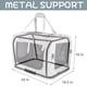 thumbnail image 2 of Petseek Transportador Extra Grande para Gatos de Lado Suave Plegable para Perros pequeños y medianos, 24 x 16.5 x 16 Pulgadas, de Viaje, Plegable, ventilado, diseño cómodo, vehículo portátil, 2 of 5