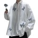thumbnail image 4 of Camisa de Manga Larga Estampada Casual Fit Transpirable Moda Elegante Camiseta Masculina para Citas Blanco XL Por Debajo de 65 kg, 4 of 8