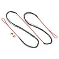 thumbnail image 1 of Reemplazo de cuerda de arco, cuerda recurva de 14 hilos con punto de nock para arco recurvo AMO 50", Rojo-Negro, 1 of 6