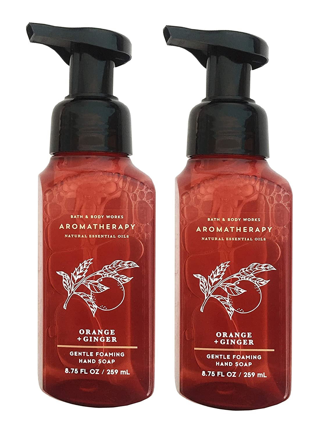Bath and Body Works 2 Pack Aromatherapy Energy Orange Ginger Gentle