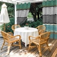 thumbnail image 6 of Outdoor Curtains for Patio Waterproof, Teal Grey Farmhouse Wood Texture Grommet Gazebo Curtains Drapes for Porch, Pergola,Backyard,Outside, Privacy Panel 54 x 95 Inch, Vintage Rustic Wooden Plank, 6 of 9