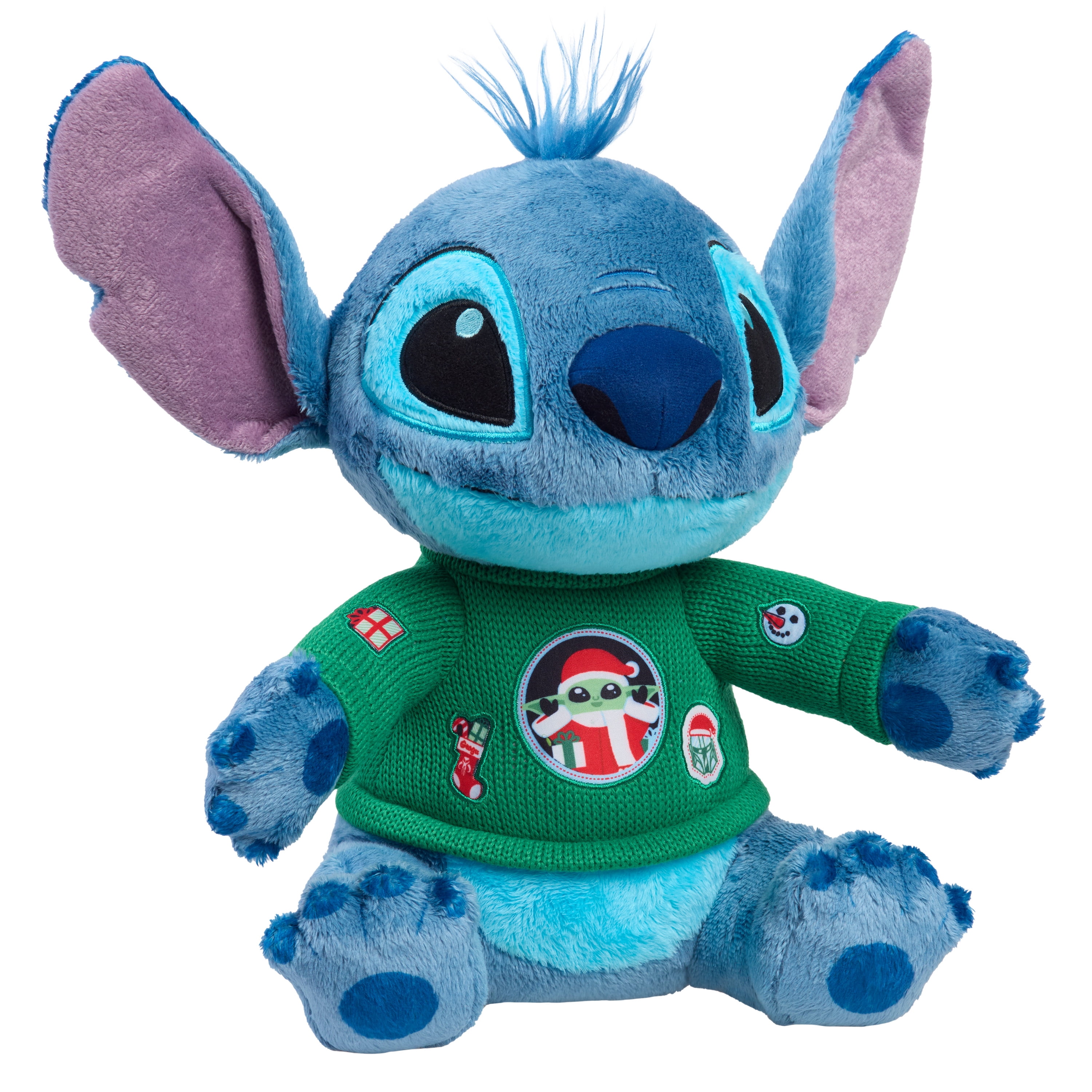 Disney Stitch Plush Stuffed Animal with STAR WARS™ Sweater, 12.5-inches Tall, Kids Ages 2 and up