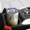 thumbnail image 5 of 20 Oz Flowers and Butterflies Coffee Tumbler Double Wall Insulated Stainless Steel Water Bottle | Metal Reusable Thermoses Flask with Cup Cap | Leak & Sweat Proof with Anti-Dust Lid, 5 of 7