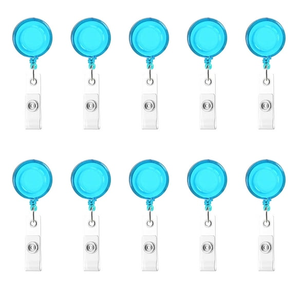 Lolmot Retractable Badge Holder with Clip 10Pc Retractable Badge Holder Badge Holder Scroll Id Card Holder 10 Colors