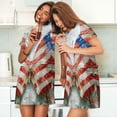 thumbnail image 4 of Disketp Patriotic Butterfly Floral para Camisón Corto de Manga Corta para Mujeres, Camisón Cómodo con Escote Redondo, Bonito y Confortable, 4 of 6