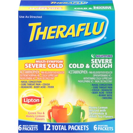 Theraflu Cold & Flu Relief Day/Night Value Pack, Hot ...