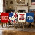 thumbnail image 4 of Independence Day Chair Covers Set Of 4 Memorial Day 4th Of July Decorations For Home Kitchen Dining Party Holiday Decor, 4 of 6