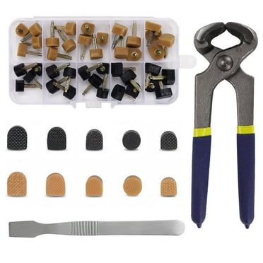 DODAMOUR Shoe Heel Repair Set, 5 Different Sizes Heel Tips for High Heel Shoes Replacement Parts, High Heel Replacement Tips for Women