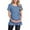 Grey Blue, variant on Short Sleeve Maternity Clothes for Women Tie Front Maternity Tops Pregnancy Shirts