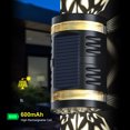 thumbnail image 2 of Mistaha Solar Powered Wall Light Outdoor Fence Lamp Up & Down Hollow-out Design Sensitive Light, 2 of 8