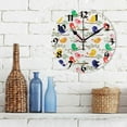 thumbnail image 3 of GZHJMY Cute Colorful Bird Round Wall Clock,Silent Non Ticking Battery Operated Accurate Home Clock,Vintage Farmhouse Wall Decor for Living Room Bedroom Office Holiday Gifts,10", 3 of 6