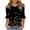 Black 04, variant on DeHolifer Women's Tops Half Sleeve Crewneck Strip Printed Casual Loose Tunic Tops Dressy T-Shirts Khaki M