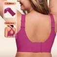 thumbnail image 7 of Jelly Bra for Women BWASD No Underwire Wireless Sport Bralettes Push Up Support Comfortable Soft Seamless Full Coverage Everyday No Show Bra (Hot Pink 3XL), 7 of 7