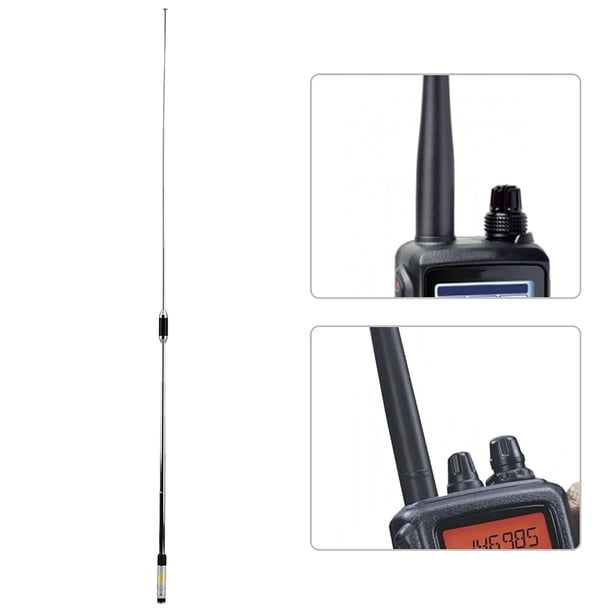 RH770 144 430MHz Dual, Antena extensible para RH770 SRH770 Band Bnc Walkie Talkies