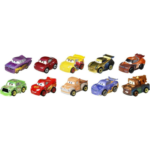 falta banco Nombrar Disney Pixar Cars Mini Racers Derby Racers Series 10-Pack, Collectible  Compact Movie Vehicles - Walmart.com