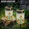 thumbnail image 5 of SEANATIVE Cross Solar Cemetery Lights for Grave Solar Grave Lights for Cemetery Sunflower Solar Powered Lights Outdoor Garden Grave Lights Grave Decoration Memorial Gifts, 5 of 7