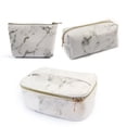 thumbnail image 1 of Set de neceseres cosméticos, bolsa de maquillaje de mármol de 3 piezas para mujer, 1 of 4