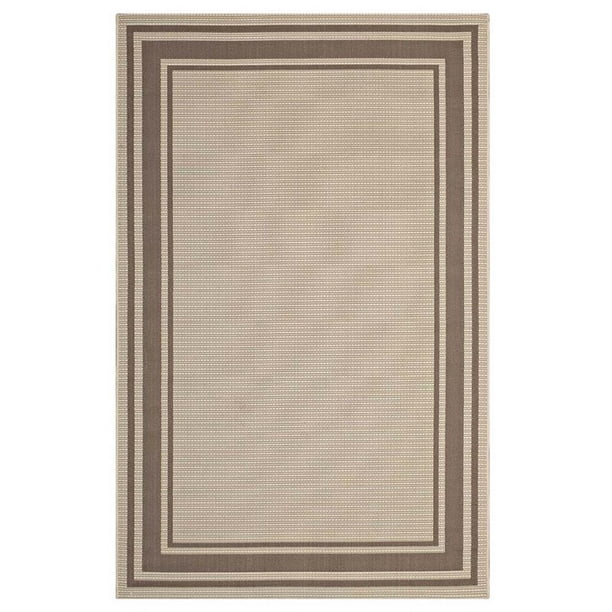 Modway Rim Solid Border Borderline 5x8 Indoor and Outdoor Area Rug in