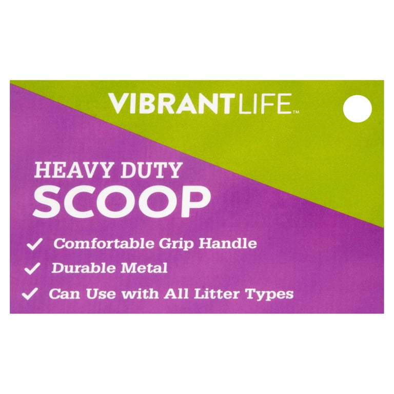 Vibrant Life Heavy Duty Cat Litter Scoop, Metal photo 3