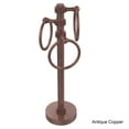 thumbnail image 3 of Vanity Top 3 Towel Ring Guest Towel Valet - Polished Nickel / Dotted, 3 of 5