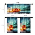 thumbnail image 4 of LALILO Kitchen Curtains and Valances Set of 3 36" Halloween Window Treatment Tiers for Window Decor, 4 of 5