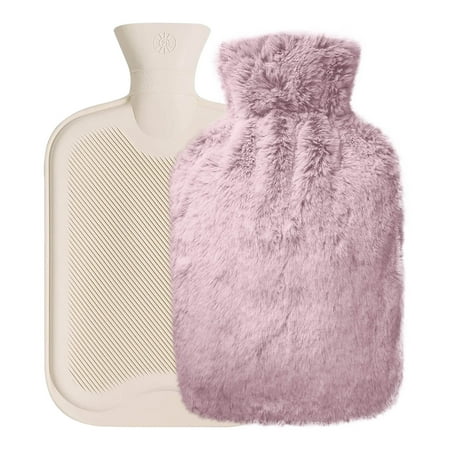 

Hot Water Bottle ，Hot Water Bottle With Cover 2L Bed Bottle With Soft Fleece Cover Bed Bottle Provides Warmth Gift