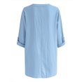thumbnail image 5 of Moda Mujer Camiseta de manga larga Otoño Frente abierto Prendas de abrigo sueltas Impresión Blusa Abrigo Tops Fridja  czfsfas5609, 5 of 5