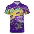 thumbnail image 4 of Lent Approaches Men Zipper T-shirt Summer Casual Short Sleeve T-shirt Top, 4 of 7