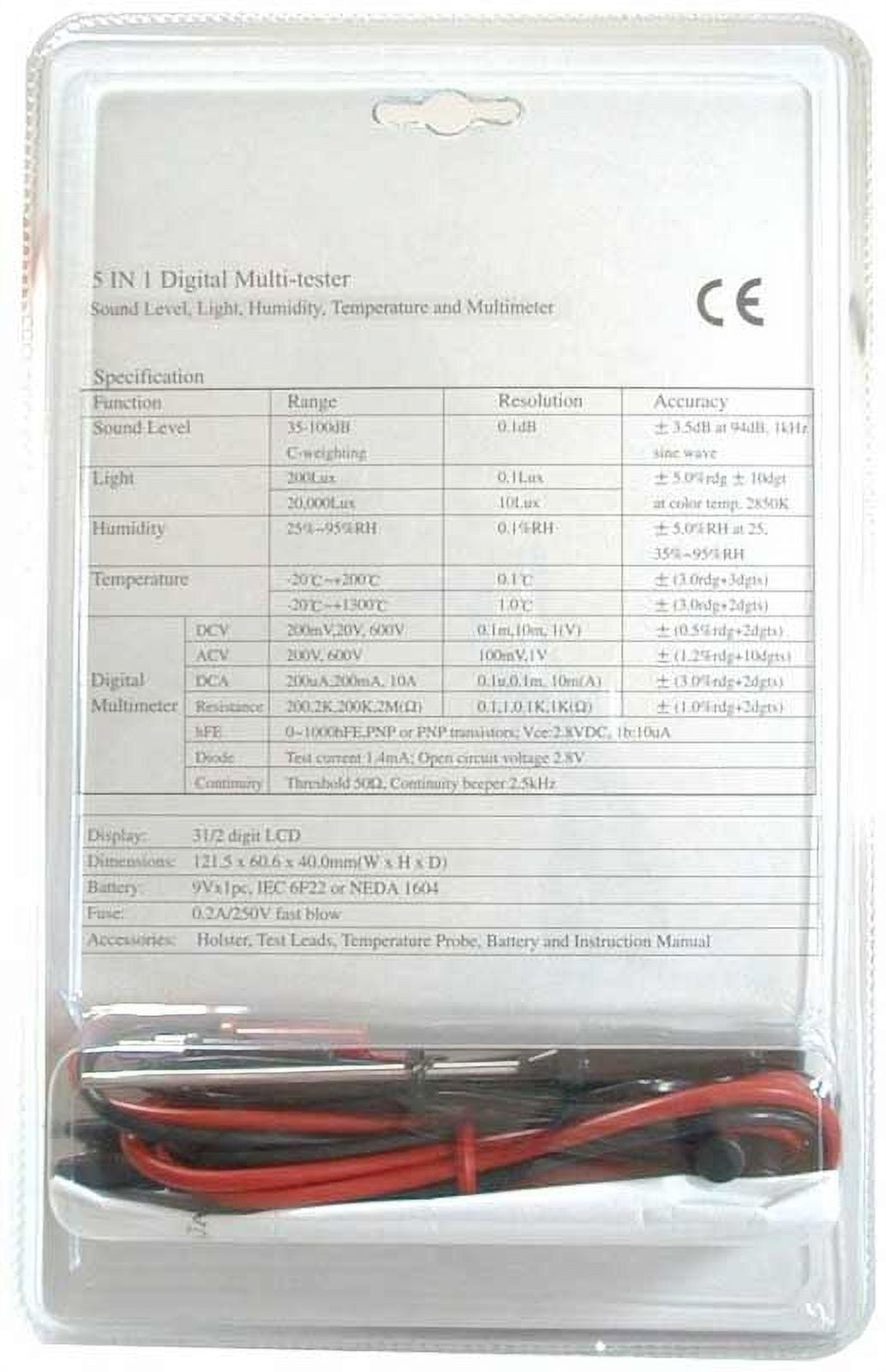 CEM DT-21 Thermometer Light Humidity Sound Multi Meter 5-in-1 NEW