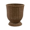 My Texas House 16 inch Brown Woven Resin Urn Plant