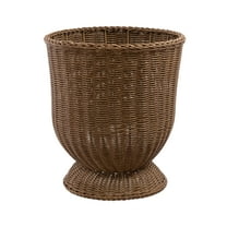 My Texas House 16 inch Brown Woven Resin Urn Planter